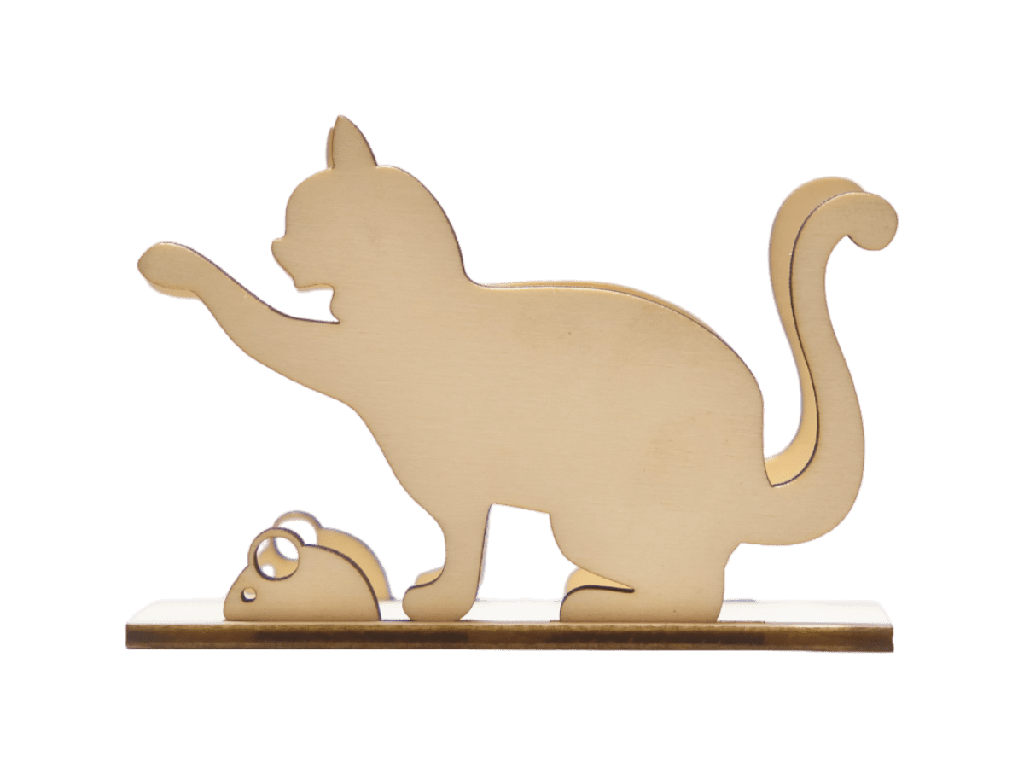 Serviettenhalter - Spielende Katze