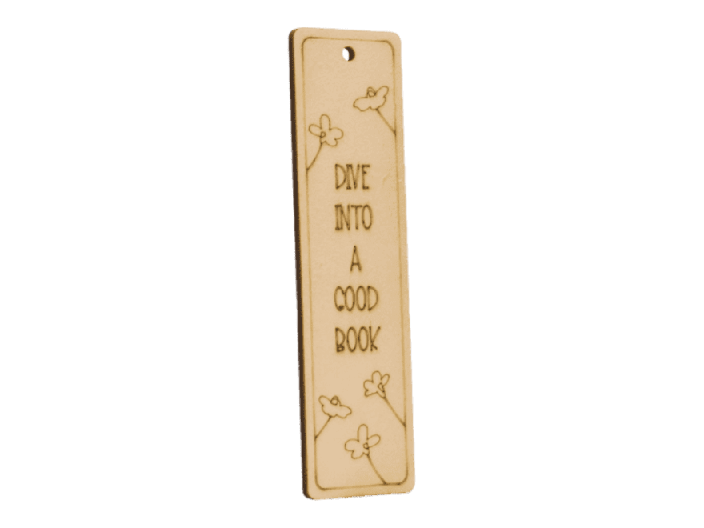 Lesezeichen „DIVE INTO A GOOD BOOK“