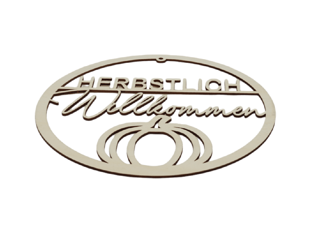 Türkranz „HERBSTLICH Willkommen“ - Kürbismotiv