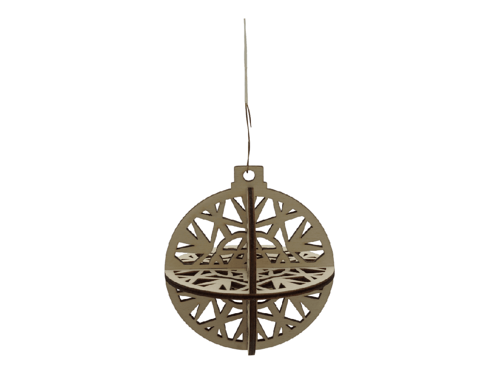 Weihnachtsornaments 3D - Kristallwirbel