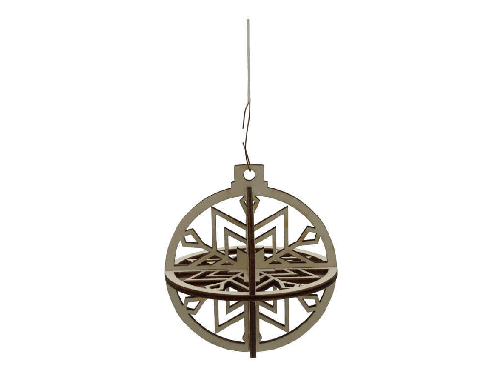 Weihnachtsornaments 3D - Sternkugel