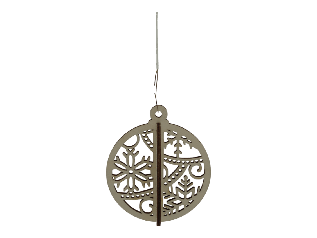 Weihnachtsornaments 3D - Nordwind-Flocke