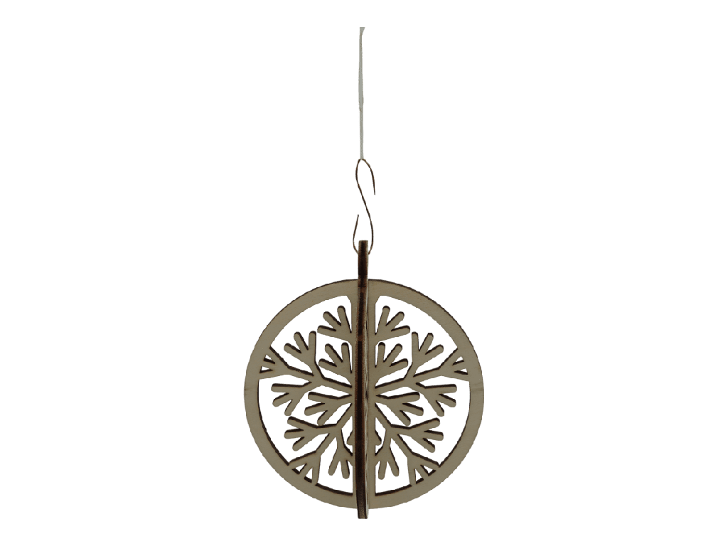 Weihnachtsornaments 3D - Frostblüte