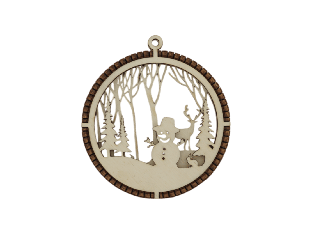 Weihnachtsornaments 3D - Winterspaß mit Frosty