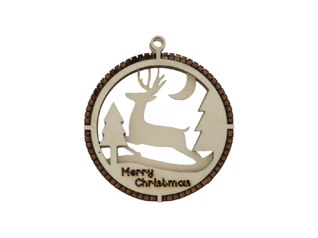 Weihnachtsornaments 3D - Winterliche Waldgrüße