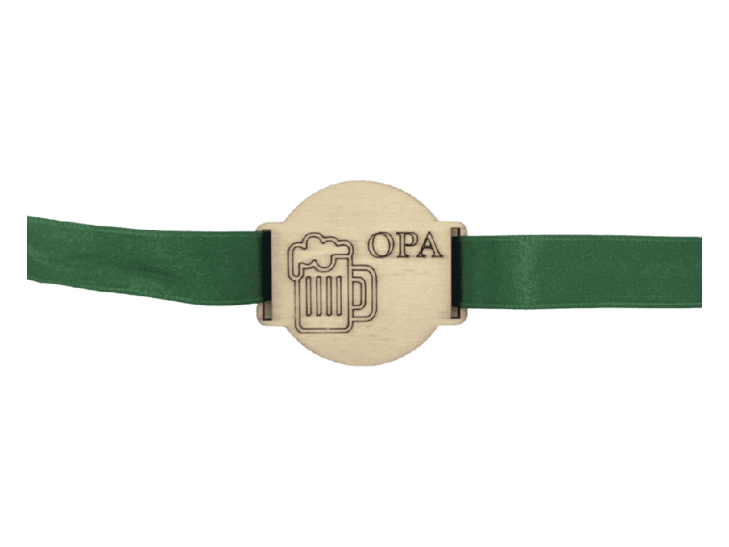 Geschenkanbinder „Opa“ - Motiv Bier