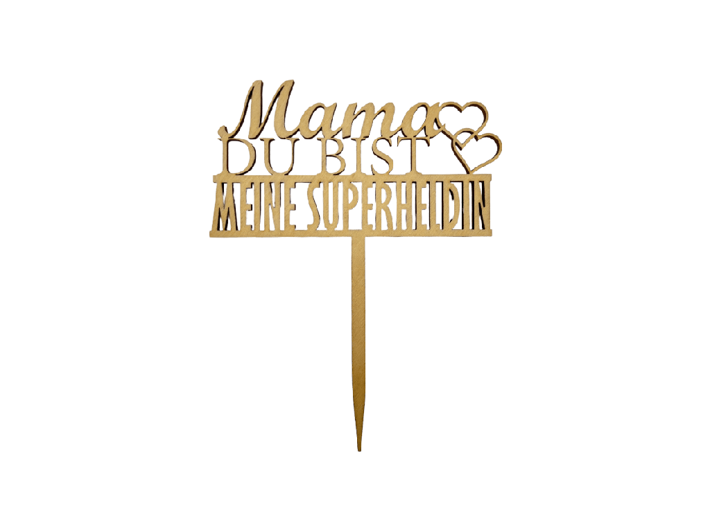 Holzstecker „Mama DU BIST MEINE SUPERHELDIN“