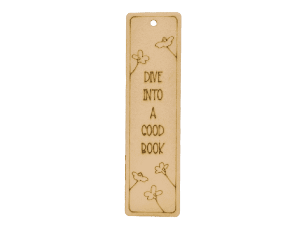 Lesezeichen „DIVE INTO A GOOD BOOK“