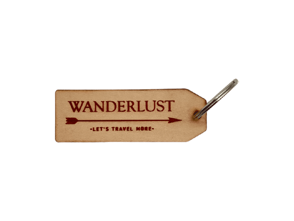 Schlüsselanhänger - „WANDERLUST - LET'S TRAVEL MORE“