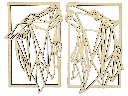 Wandbild - Wölfe im Rahmen