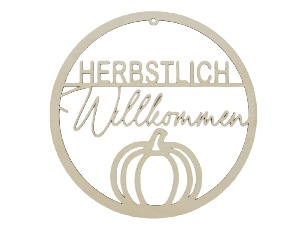 Türkranz „HERBSTLICH Willkommen“ - Kürbismotiv