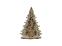 3D Weihnachtsbaum - Flockentanne