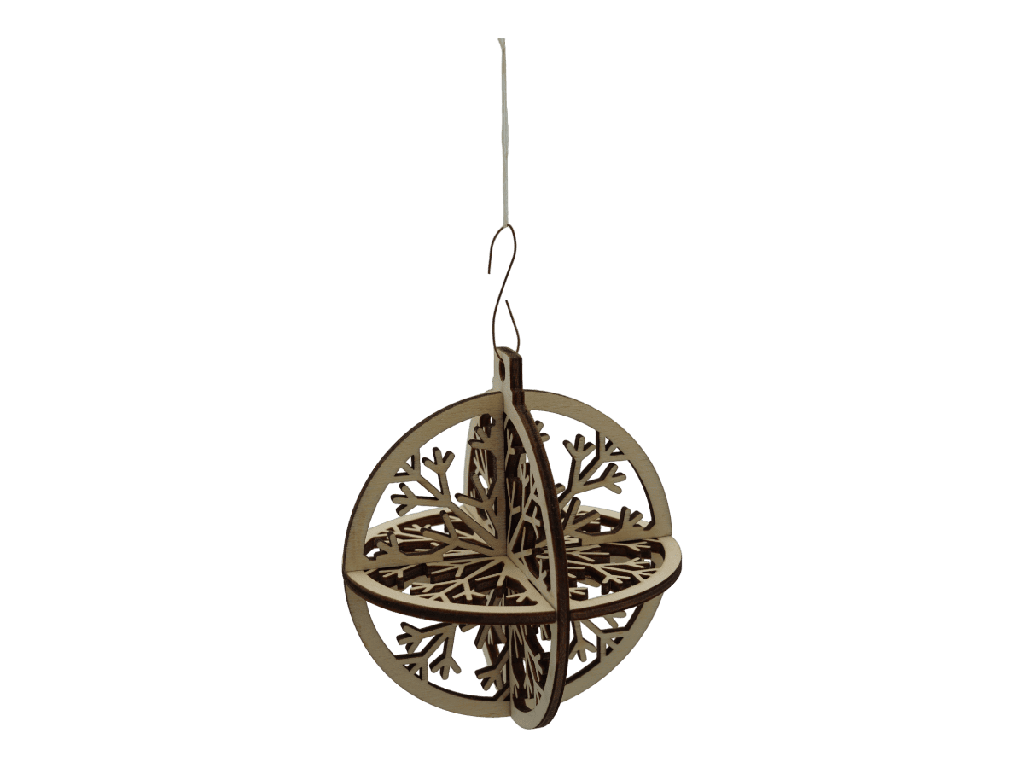 Weihnachtsornaments 3D - Kristallzweig