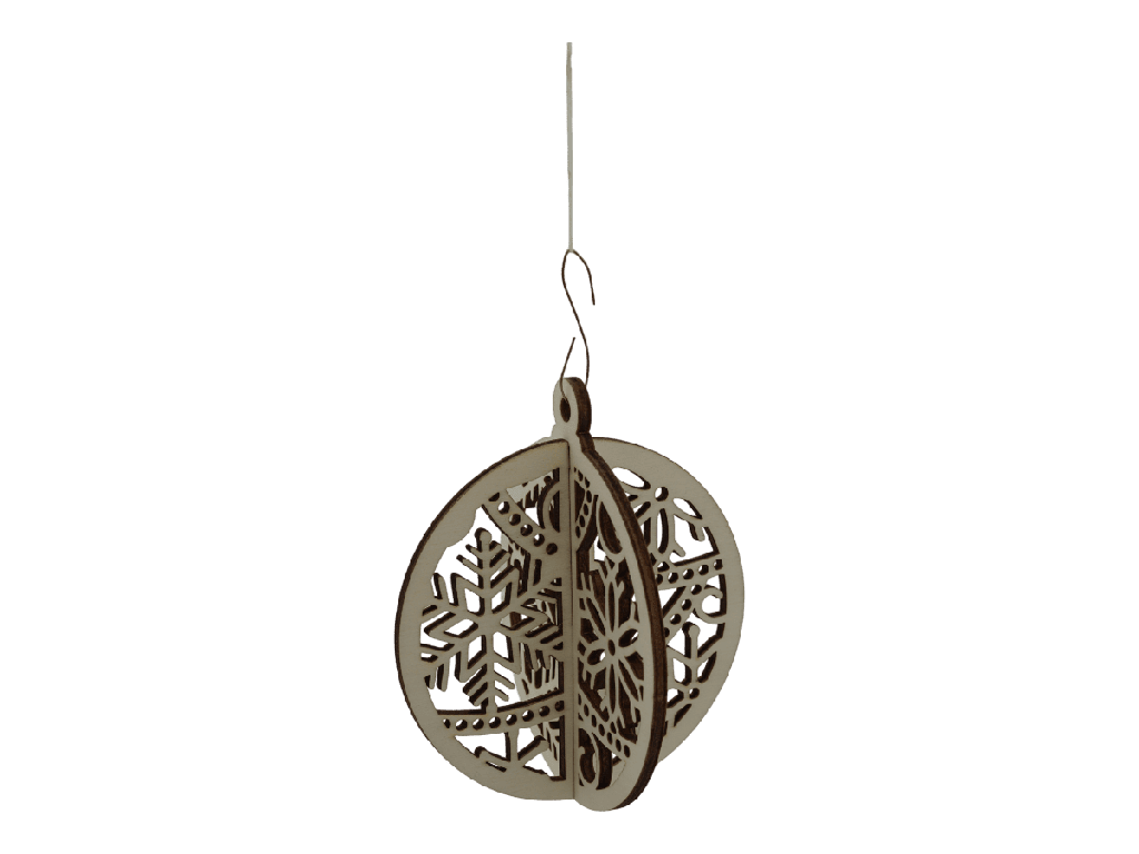 Weihnachtsornaments 3D - Nordwind-Flocke