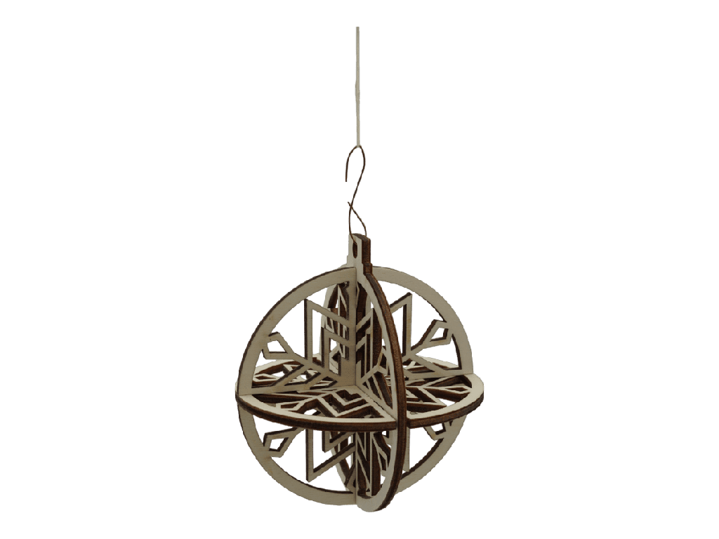 Weihnachtsornaments 3D - Sternkugel