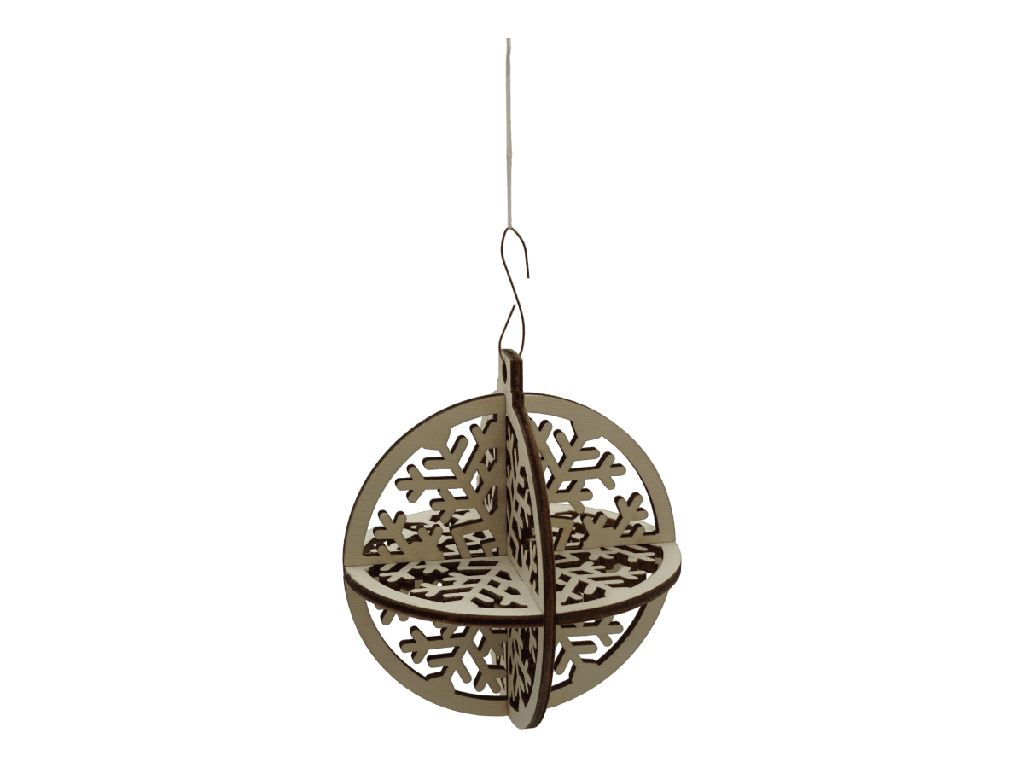 Weihnachtsornaments 3D - Winterflocke