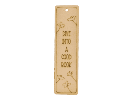 Lesezeichen „DIVE INTO A GOOD BOOK“