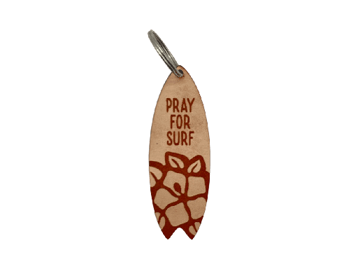 [A00252] Schlüsselanhänger Surfbrett „PRAY FOR SURF“