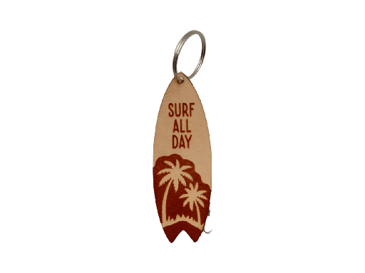 [A00253] Schlüsselanhänger Surfbrett „SURF ALL DAY“