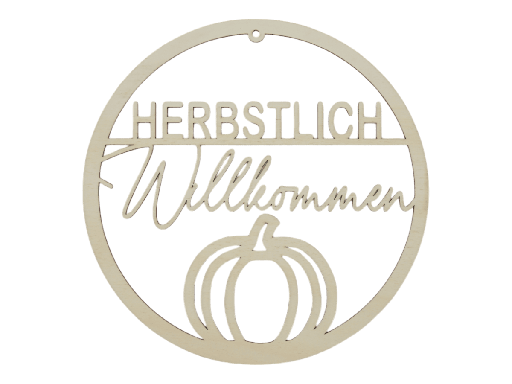 Türkranz „HERBSTLICH Willkommen“ - Kürbismotiv