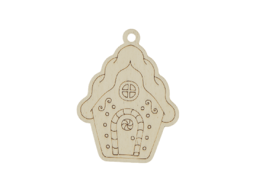 [A01085] Weihnachtsornament - Lebkuchenhaus I