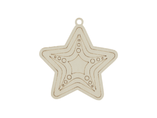 [A01116] Weihnachtsornament - Stern