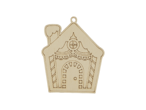 [A01119] Weihnachtsornament - Lebkuchenhaus II