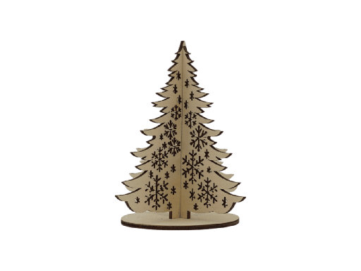 [A01280] 3D Weihnachtsbaum - Flockentanne