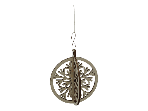 [A01164] Weihnachtsornaments 3D - Frostblüte