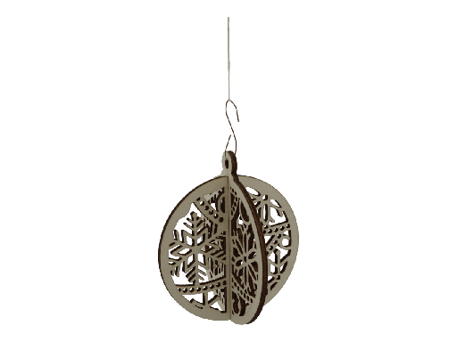 [A01163] Weihnachtsornaments 3D - Nordwind-Flocke