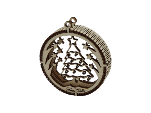 [A01170] Weihnachtsornaments 3D - Sternfall Weihnachten