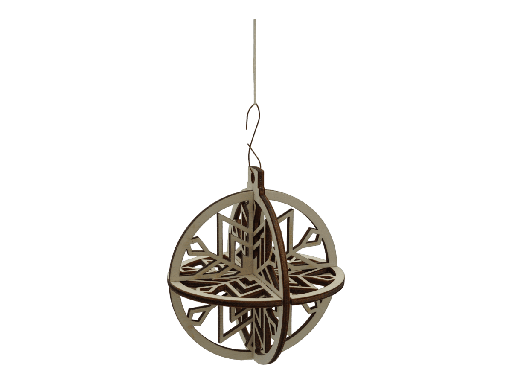 [A01162] Weihnachtsornaments 3D - Sternkugel