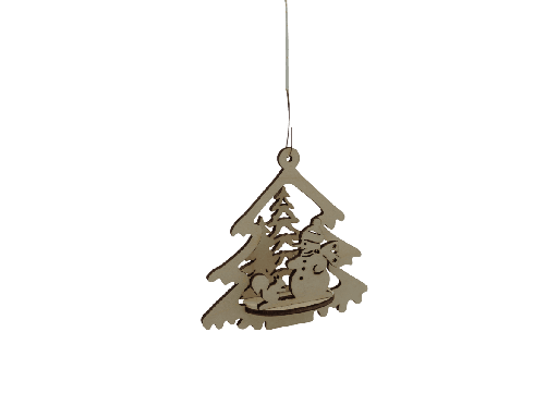 [A01155] Weihnachtsornaments 3D - Winterzauber im Tannenwald